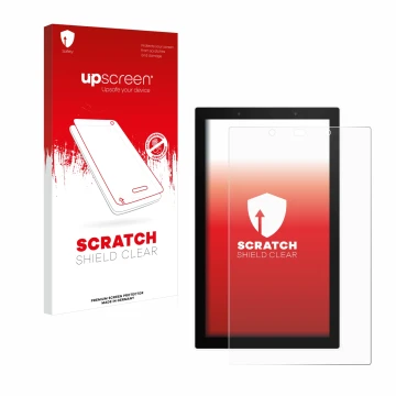 Parte frontale di una confezione del prodotto con il logo del marchio upscreen. Accanto è raffigurato il dispositivo SONOFF NS