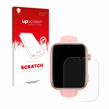 Parte frontale di una confezione del prodotto con il logo del marchio upscreen. Accanto è raffigurato il dispositivo Banlvs Ki