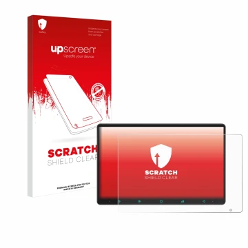 Parte frontale di una confezione del prodotto con il logo del marchio upscreen. Accanto è raffigurato il dispositivo Joying Ca