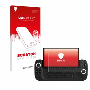 Parte frontale di una confezione del prodotto con il logo del marchio upscreen. Accanto è raffigurato il dispositivo Antec Cor
