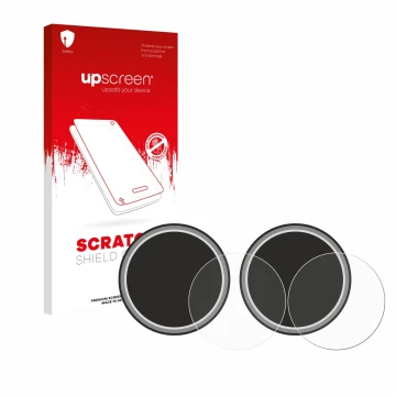 Parte frontale di una confezione del prodotto con il logo del marchio upscreen. Accanto è raffigurato il dispositivo Numark NS