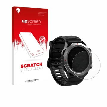 Parte frontale di una confezione del prodotto con il logo del marchio upscreen. Accanto è raffigurato il dispositivo Atheewon 