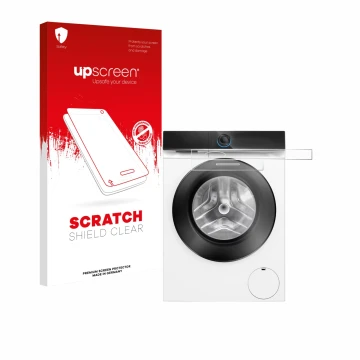 Parte frontale di una confezione del prodotto con il logo del marchio upscreen. Accanto è raffigurato il dispositivo Siemens W