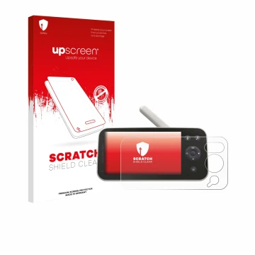 Parte frontale di una confezione del prodotto con il logo del marchio upscreen. Accanto è raffigurato il dispositivo Philips A