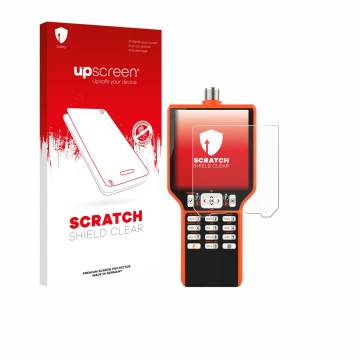 Parte frontale di una confezione del prodotto con il logo del marchio upscreen. Accanto è raffigurato il dispositivo RigExpert
