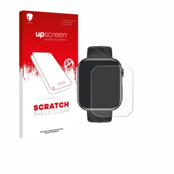 Parte frontale di una confezione del prodotto con il logo del marchio upscreen. Accanto è raffigurato il dispositivo Lgnitek M