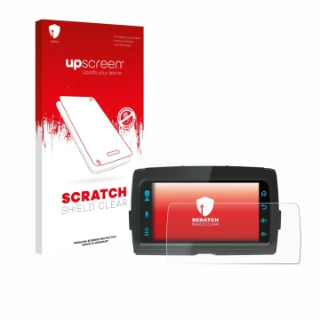 Parte frontale di una confezione del prodotto con il logo del marchio upscreen. Accanto è raffigurato il dispositivo Diamond A