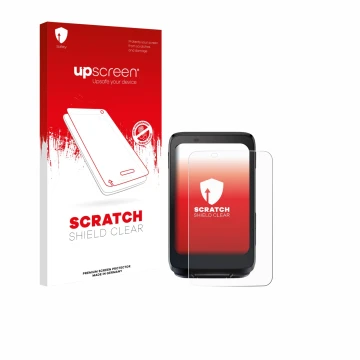 Parte frontale di una confezione del prodotto con il logo del marchio upscreen. Accanto è raffigurato il dispositivo iGPSPORT 