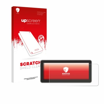 Parte frontale di una confezione del prodotto con il logo del marchio upscreen. Accanto è raffigurato il dispositivo Vantrue N