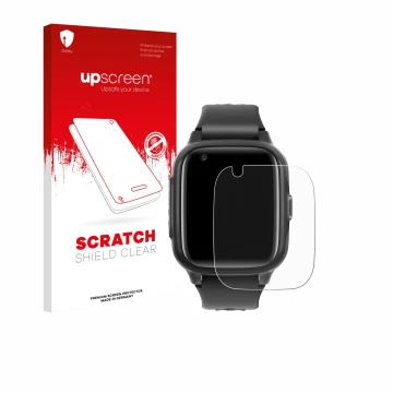 Parte frontale di una confezione del prodotto con il logo del marchio upscreen. Accanto è raffigurato il dispositivo Krostming