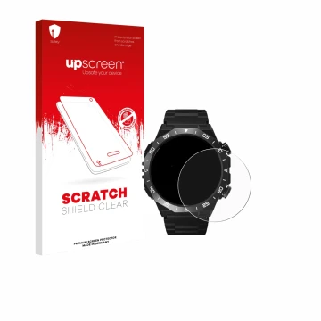 Parte frontale di una confezione del prodotto con il logo del marchio upscreen. Accanto è raffigurato il dispositivo HOIFA S11