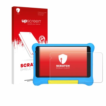 Parte frontale di una confezione del prodotto con il logo del marchio upscreen. Accanto è raffigurato il dispositivo Yicty YTY