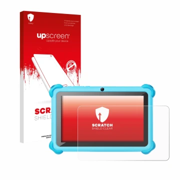 Parte frontale di una confezione del prodotto con il logo del marchio upscreen. Accanto è raffigurato il dispositivo zcobro KI