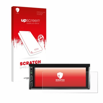 Parte frontale di una confezione del prodotto con il logo del marchio upscreen. Accanto è raffigurato il dispositivo Hikity Ca