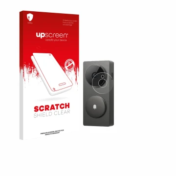 Parte frontale di una confezione del prodotto con il logo del marchio upscreen. Accanto è raffigurato il dispositivo Aqara Hub