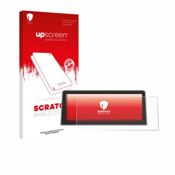 Parte frontale di una confezione del prodotto con il logo del marchio upscreen. Accanto è raffigurato il dispositivo Roadtop B