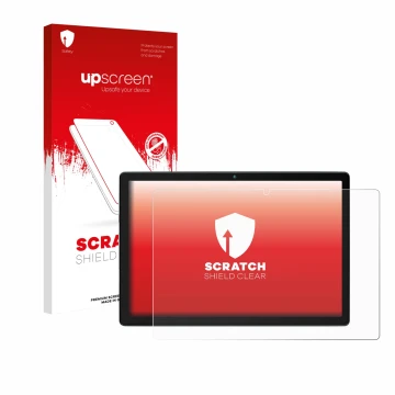 Parte frontale di una confezione del prodotto con il logo del marchio upscreen. Accanto è raffigurato il dispositivo Yicty MB1
