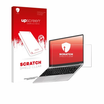 Parte frontale di una confezione del prodotto con il logo del marchio upscreen. Accanto è raffigurato il dispositivo Notodd N2