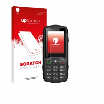 Parte frontale di una confezione del prodotto con il logo del marchio upscreen. Accanto è raffigurato il dispositivo Hammer Ro