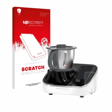 Parte frontale di una confezione del prodotto con il logo del marchio upscreen. Accanto è raffigurato il dispositivo TOKIT Omn