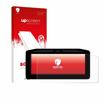 Parte frontale di una confezione del prodotto con il logo del marchio upscreen. Accanto è raffigurato il dispositivo Ducati Pa