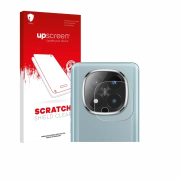 Parte frontale di una confezione del prodotto con il logo del marchio upscreen. Accanto è raffigurato il dispositivo Xiaomi Re