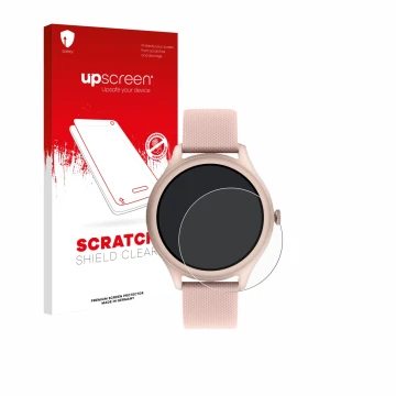 Parte frontale di una confezione del prodotto con il logo del marchio upscreen. Accanto è raffigurato il dispositivo Reflex Ac