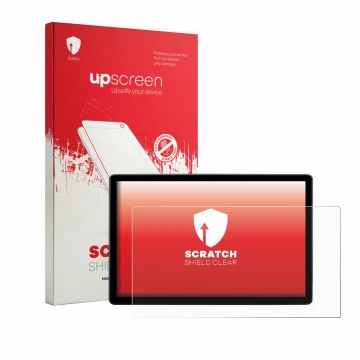 Parte frontale di una confezione del prodotto con il logo del marchio upscreen. Accanto è raffigurato il dispositivo Skoda Elr