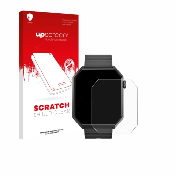 Parte frontale di una confezione del prodotto con il logo del marchio upscreen. Accanto è raffigurato il dispositivo Rollme Ed