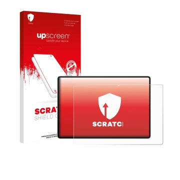 Parte frontale di una confezione del prodotto con il logo del marchio upscreen. Accanto è raffigurato il dispositivo Huawei Ma