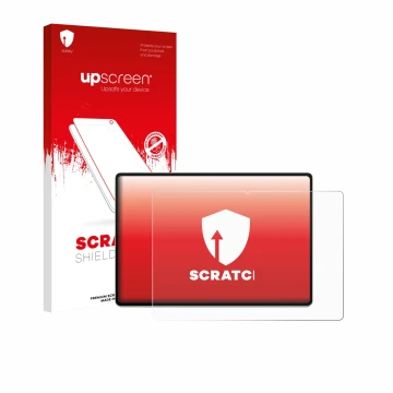 Parte frontale di una confezione del prodotto con il logo del marchio upscreen. Accanto è raffigurato il dispositivo Huawei Ma