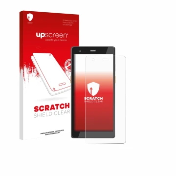Parte frontale di una confezione del prodotto con il logo del marchio upscreen. Accanto è raffigurato il dispositivo Scorpion 