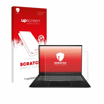 Parte frontale di una confezione del prodotto con il logo del marchio upscreen. Accanto è raffigurato il dispositivo MSI Summi