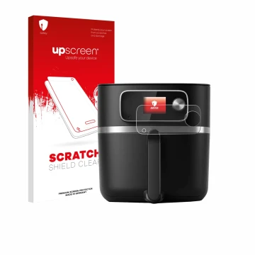 Parte frontale di una confezione del prodotto con il logo del marchio upscreen. Accanto è raffigurato il dispositivo Philips A
