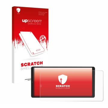 Parte frontale di una confezione del prodotto con il logo del marchio upscreen. Accanto è raffigurato il dispositivo Shelly Wa