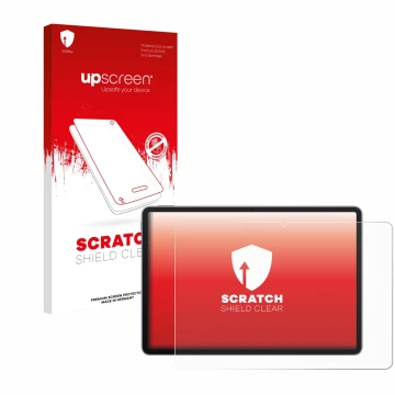 Parte frontale di una confezione del prodotto con il logo del marchio upscreen. Accanto è raffigurato il dispositivo Huawei Ma