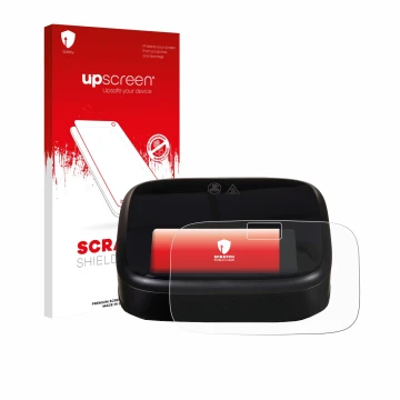 Parte frontale di una confezione del prodotto con il logo del marchio upscreen. Accanto è raffigurato il dispositivo Philips A