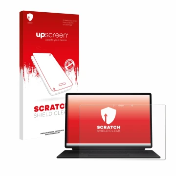 Parte frontale di una confezione del prodotto con il logo del marchio upscreen. Accanto è raffigurato il dispositivo ASUS ProA