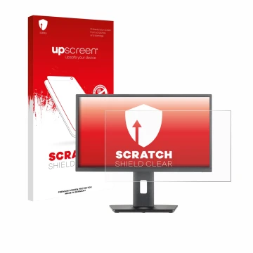 Parte frontale di una confezione del prodotto con il logo del marchio upscreen. Accanto è raffigurato il dispositivo Iiyama Pr