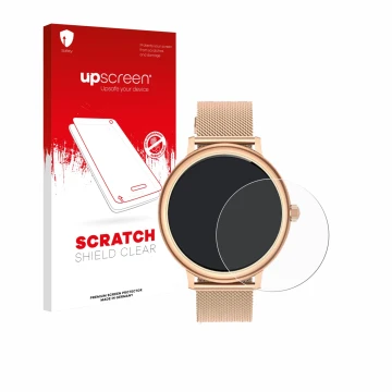 Parte frontale di una confezione del prodotto con il logo del marchio upscreen. Accanto è raffigurato il dispositivo Ruxingx A