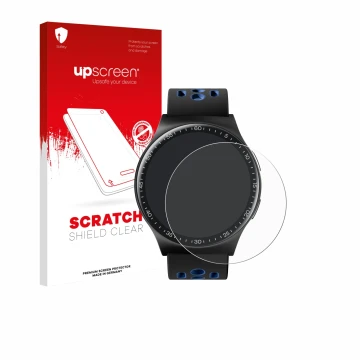 Parte frontale di una confezione del prodotto con il logo del marchio upscreen. Accanto è raffigurato il dispositivo Reebok Pu