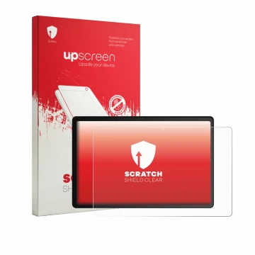 Parte frontale di una confezione del prodotto con il logo del marchio upscreen. Accanto è raffigurato il dispositivo Whitedeer