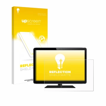 Parte frontale di una confezione del prodotto con il logo del marchio upscreen. Accanto è raffigurato il dispositivo con la re