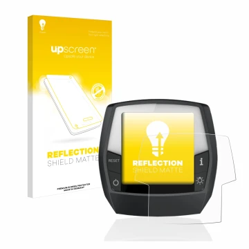 Parte frontale di una confezione del prodotto con il logo del marchio upscreen. Accanto è raffigurato il dispositivo Bosch Int