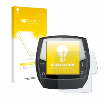 Parte frontale di una confezione del prodotto con il logo del marchio upscreen. Accanto è raffigurato il dispositivo Bosch Int