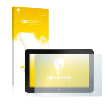 Parte frontale di una confezione del prodotto con il logo del marchio upscreen. Accanto è raffigurato il dispositivo Dell Venu