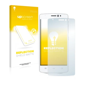 Parte frontale di una confezione del prodotto con il logo del marchio upscreen. Accanto è raffigurato il dispositivo THL 4000 