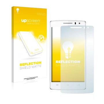 Parte frontale di una confezione del prodotto con il logo del marchio upscreen. Accanto è raffigurato il dispositivo THL 2015 