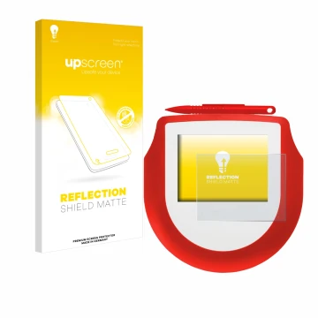 Parte frontale di una confezione del prodotto con il logo del marchio upscreen. Accanto è raffigurato il dispositivo Signotec 