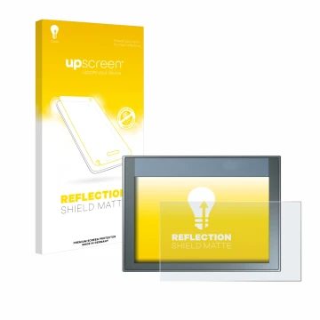 Parte frontale di una confezione del prodotto con il logo del marchio upscreen. Accanto è raffigurato il dispositivo Siemens S